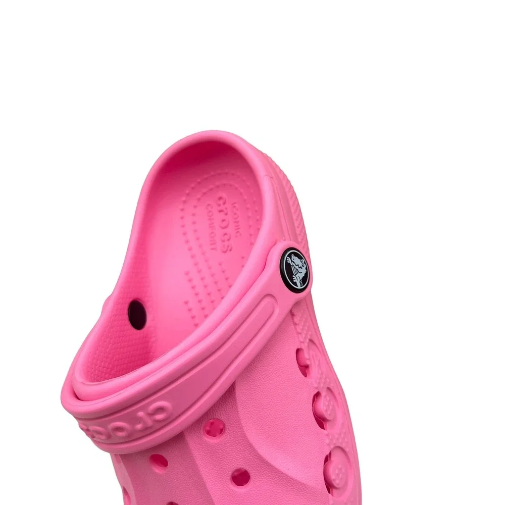 Crocs Little Girls Slip on Clogs Size 11 Pink Water Friendly Lightweight & Comfy